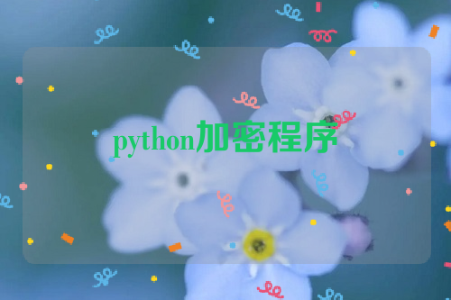 python加密程序
